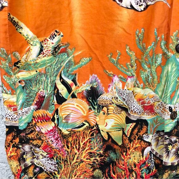 Vintage Hawaiian Underwater Animal Button Up Shirt - Picture 3 of 7